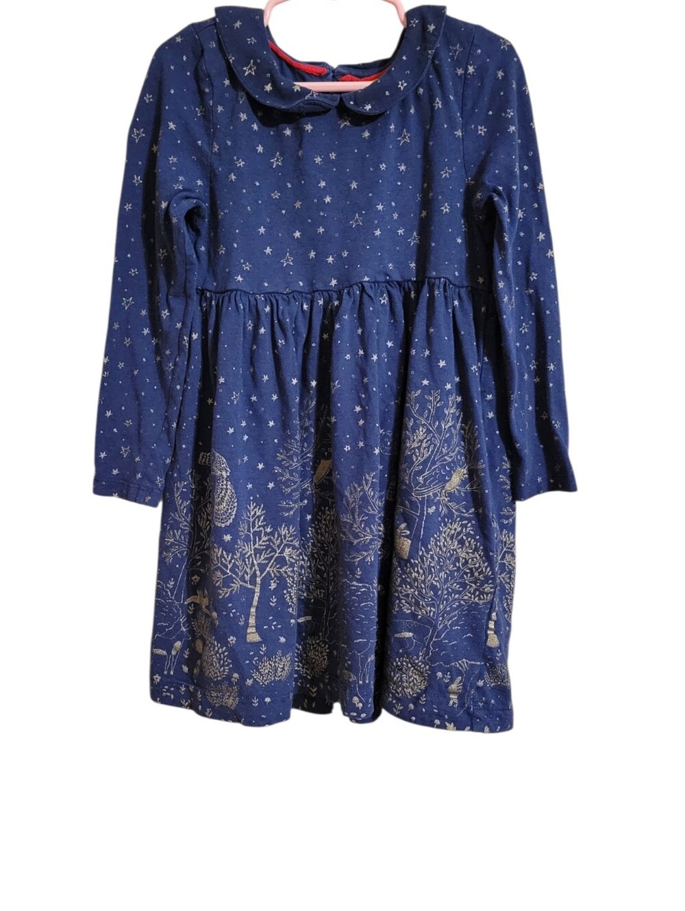 Mini Boden Woodland Long Sleeve Dress